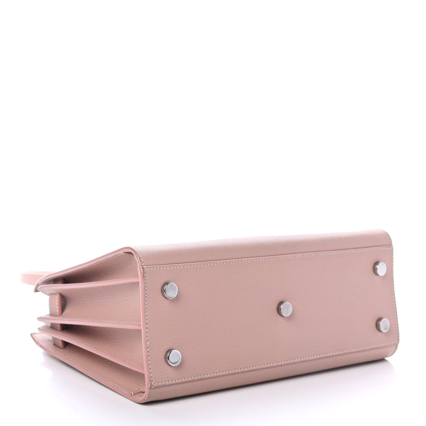 Grained Calfskin Baby Sac De Jour Antique Rose