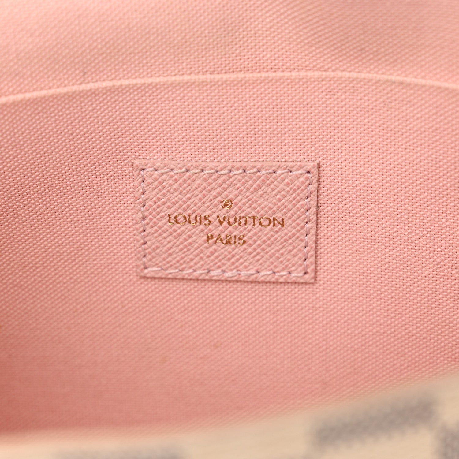 Louis Vuitton Damier Azur Pochette Felicie Chain Wallet Rose Ballerine 7 of 15