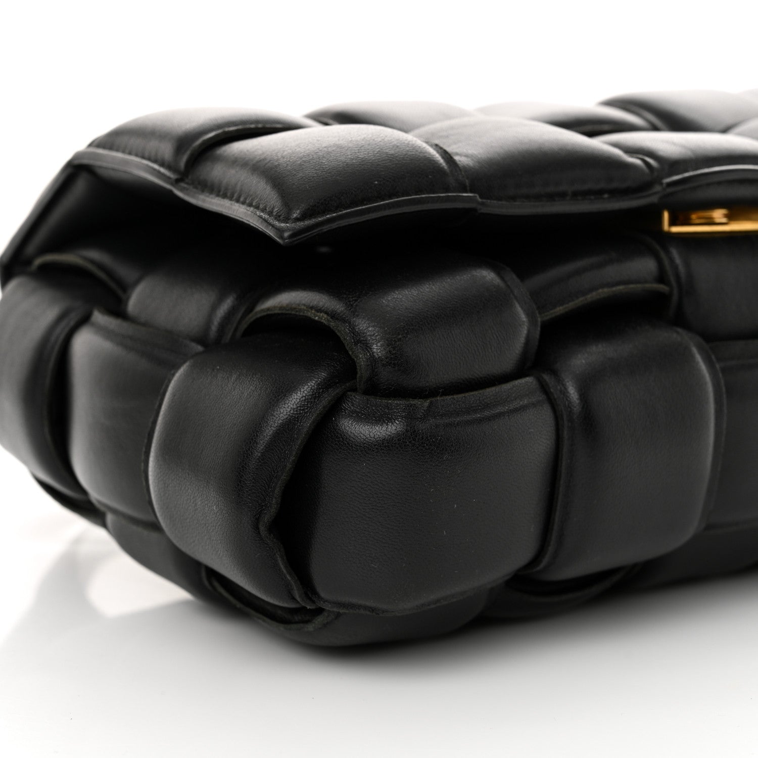 Bottega Veneta Nappa Maxi Intreccio Padded Cassette Crossbody Bag Black 8 of 9