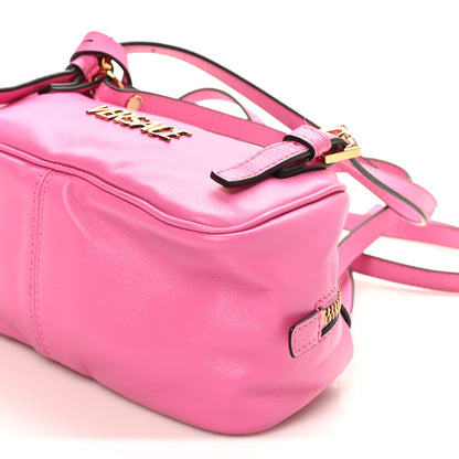 Versace Lambskin Tag Bowling Bag Pink 9 of 9