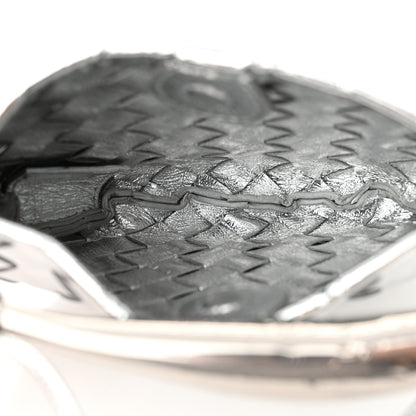 Bottega Veneta Mirror Laminated Nappa Intrecciato Mini Sardine Bag Silver 5 of 10