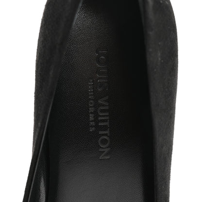 Louis Vuitton Suede Monogram Uniformes Ballet Flats 37 Black 7 of 11