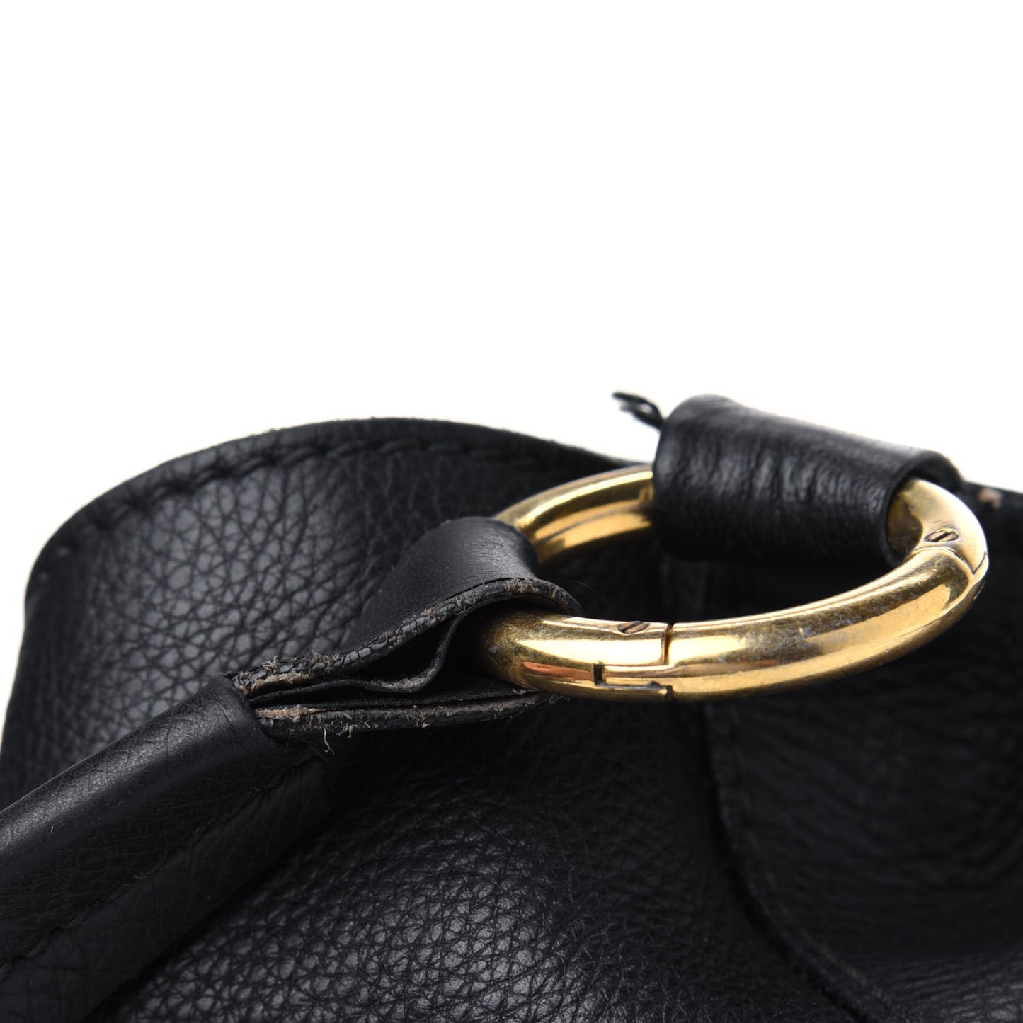 Pebbled Calfskin Medium Twill Tote Black