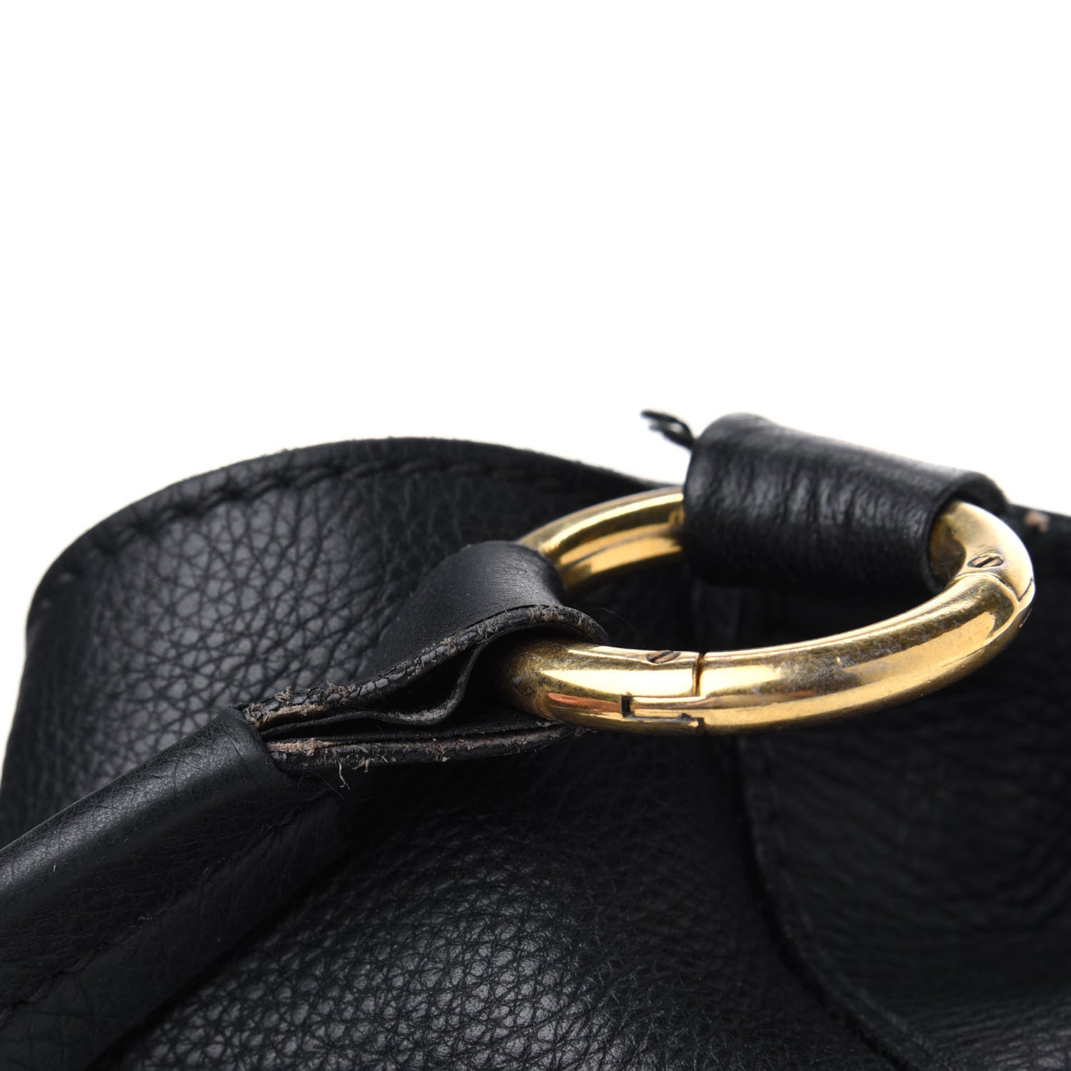 Gucci Pebbled Calfskin Medium Twill Tote Black 34 of 34