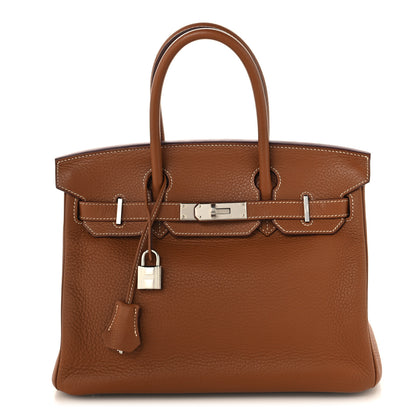 Hermes Togo Birkin 30 Gold 1 of 11