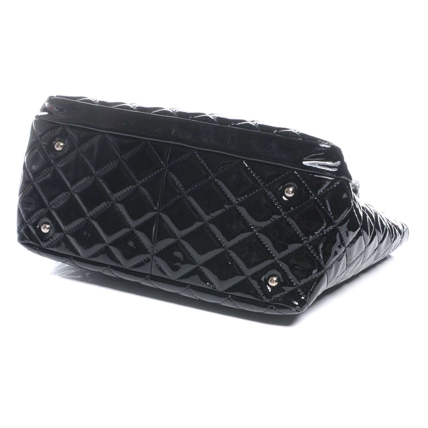 Chanel Patent Quilted Large Chic and Glitter Tote Black 4 of 8