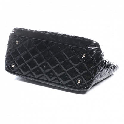 Chanel Patent Quilted Large Chic and Glitter Tote Black 4 of 8
