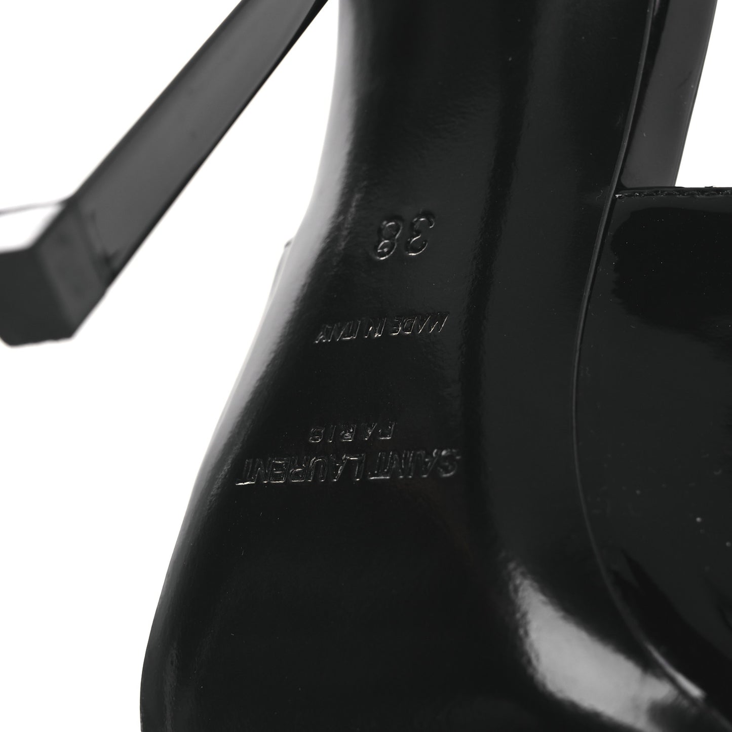 Vernice Grupy Madame 115mm Slingback Pumps 38 Black