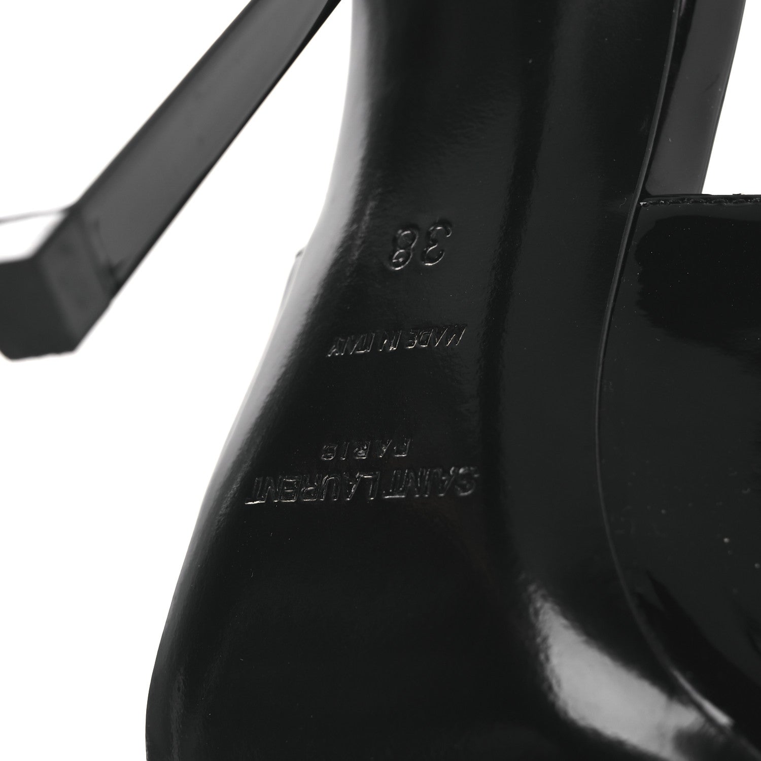 Saint Laurent Vernice Grupy Madame 115mm Slingback Pumps 38 Black 8 of 13