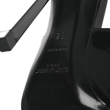 Saint Laurent Vernice Grupy Madame 115mm Slingback Pumps 38 Black 8 of 13