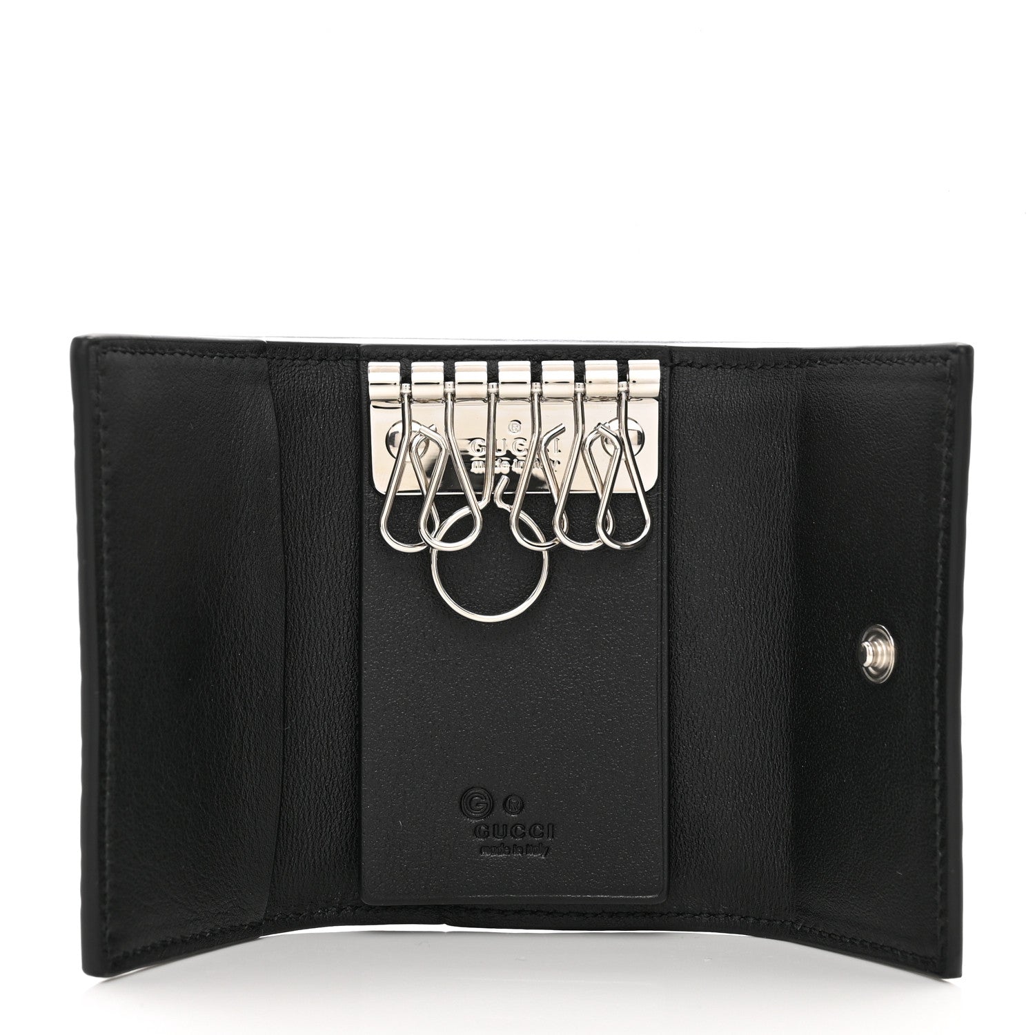 Gucci Microguccissima 6 Key Holder Case Black 5 of 7