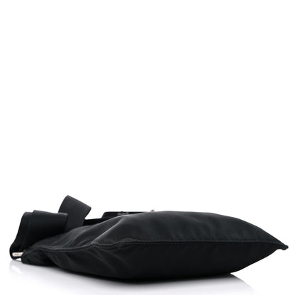 Prada Nylon Flat Messenger Bag Black 4 of 11