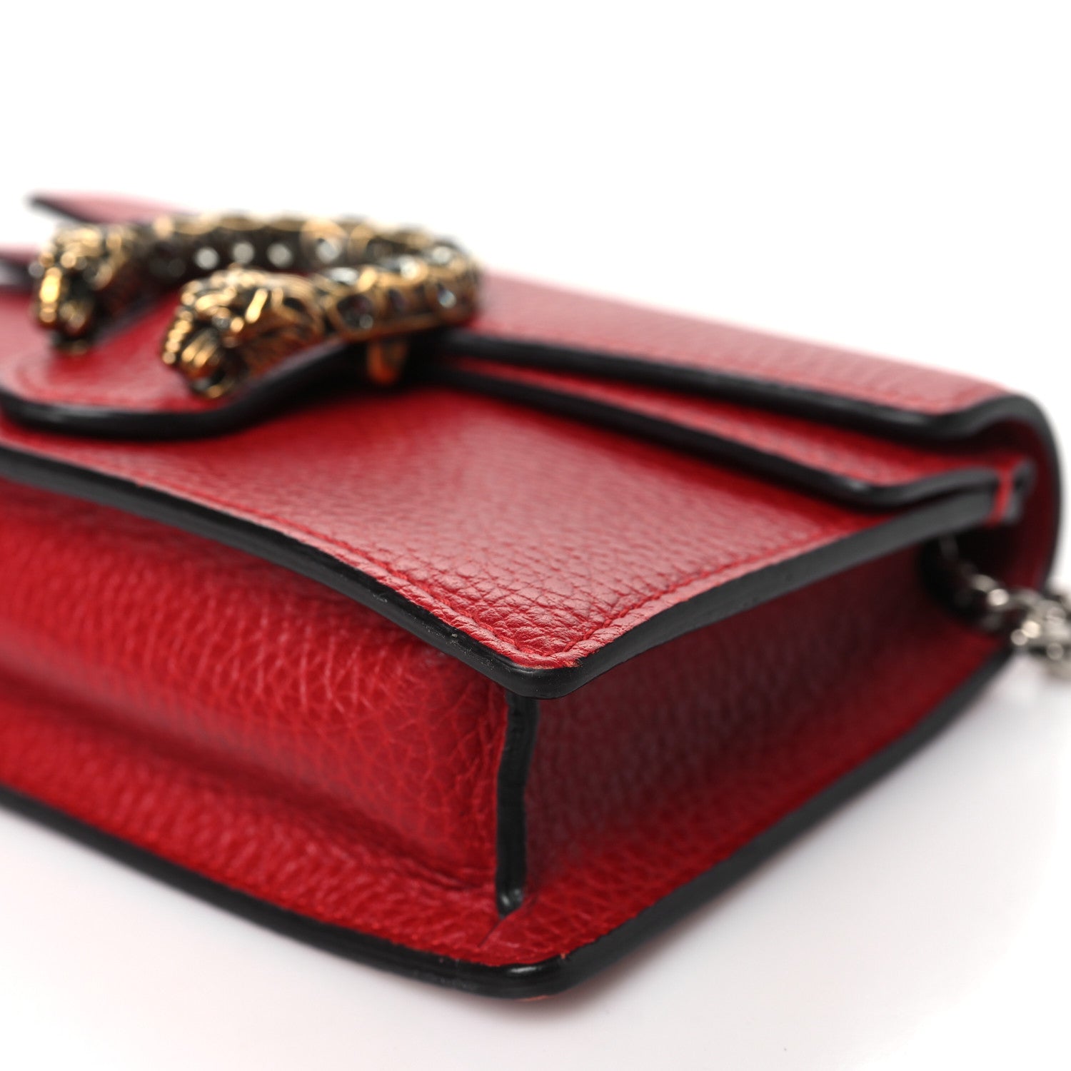 Gucci Calfskin Super Mini Dionysus Shoulder Bag Hibiscus Red 9 of 10