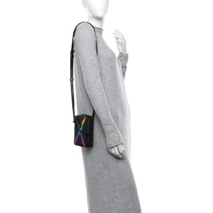 Louis Vuitton Taiga Rainbow Danube Messenger Black 2 of 10
