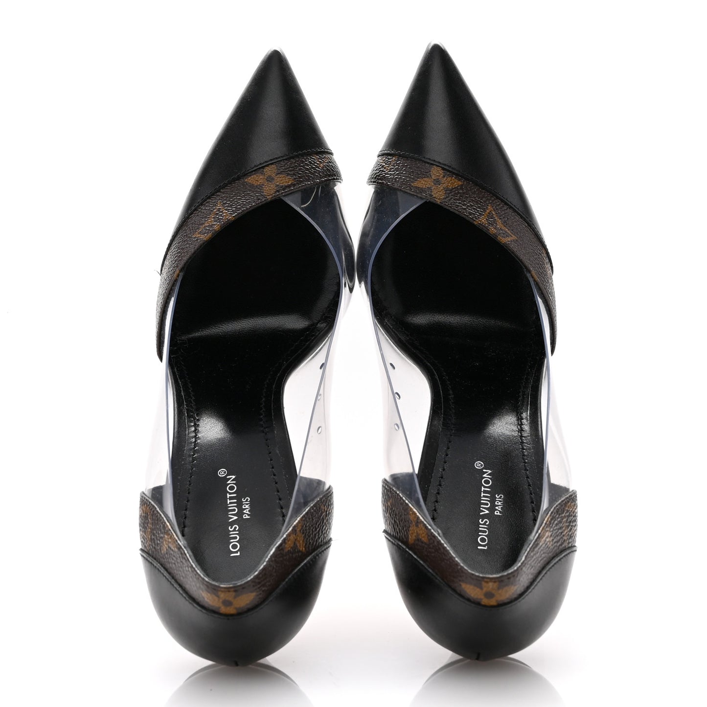 Monogram PVC Call Back Pumps 38.5 Black