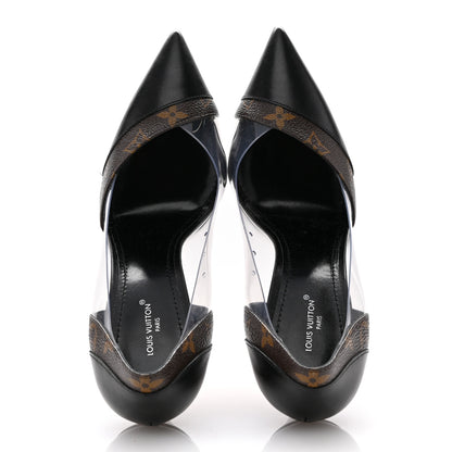Louis Vuitton Monogram PVC Call Back Pumps 38.5 Black 2 of 10