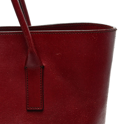 Prada Calfskin Shopper Tote Red 10 of 11