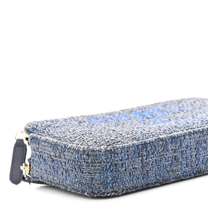 Chanel Canvas Small Deauville Clutch With Chain Blue 12 of 14