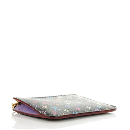 Louis Vuitton Monogram Multicolor Key Pouch Black Violet 4 of 7