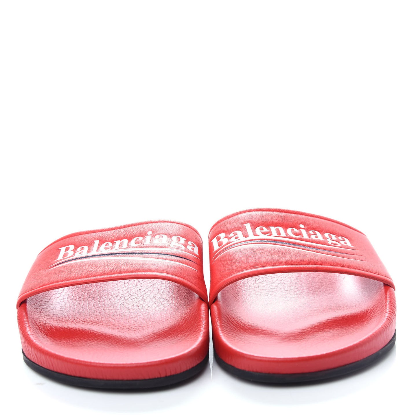 Nappa Political Campaign Logo Womens Pool Slide Sandals 37 Red