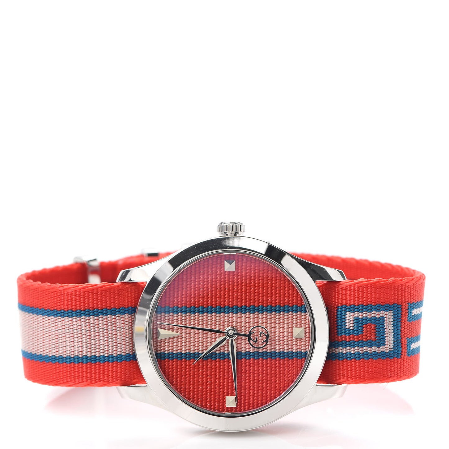 Stainless Steel Nylon 38mm G-Timeless Web Quartz Watch Red
