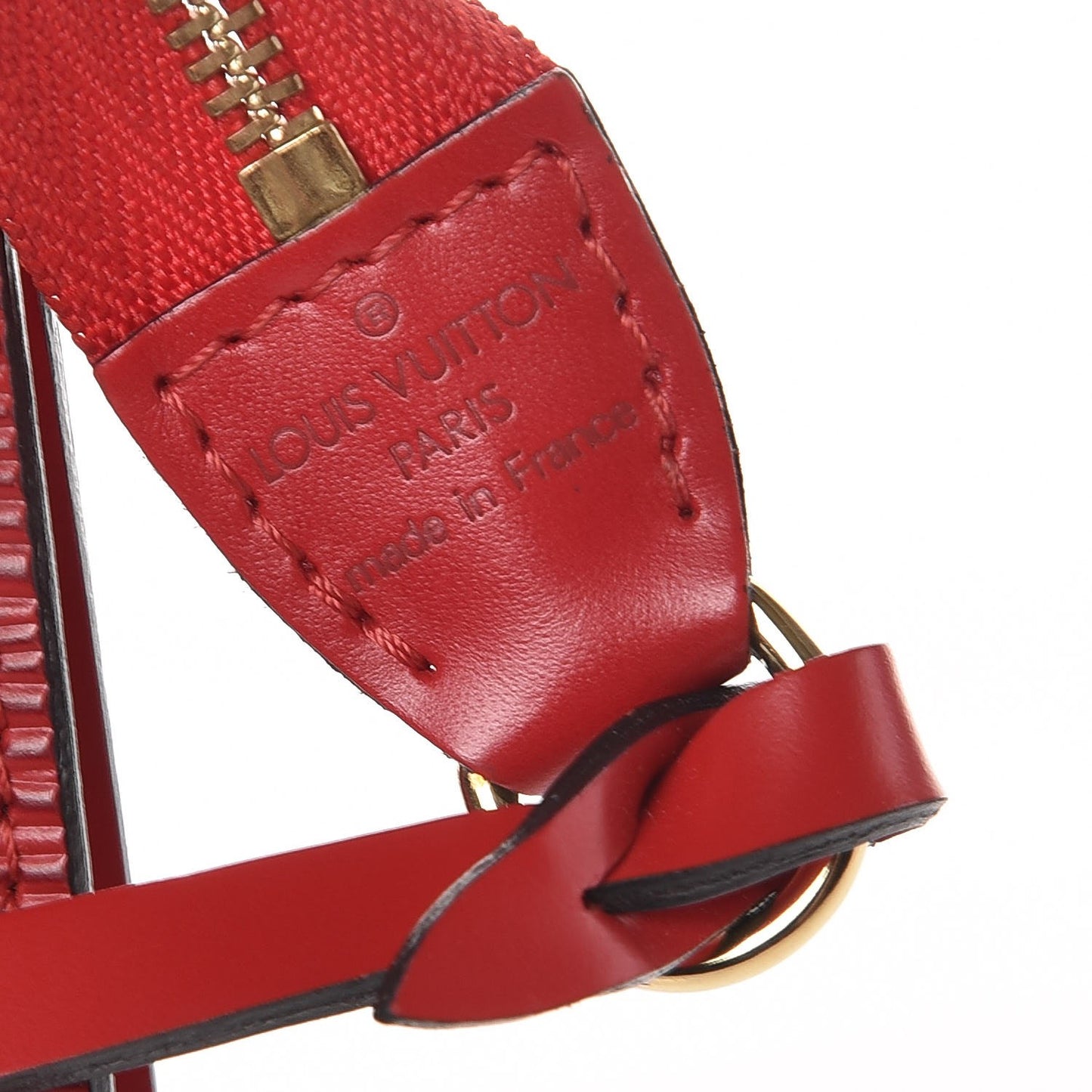 Epi Pochette Accessories 24 Castillan Red