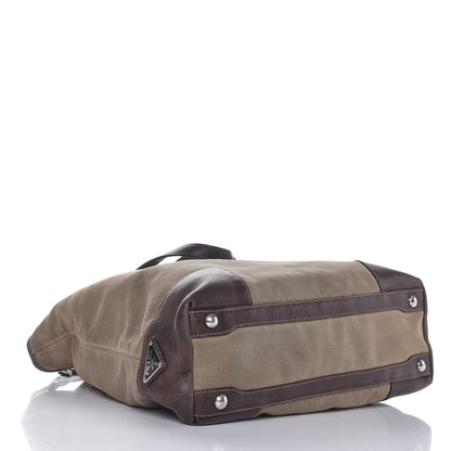 Prada Jacquard Logo Tote Corda Moro 5 of 20