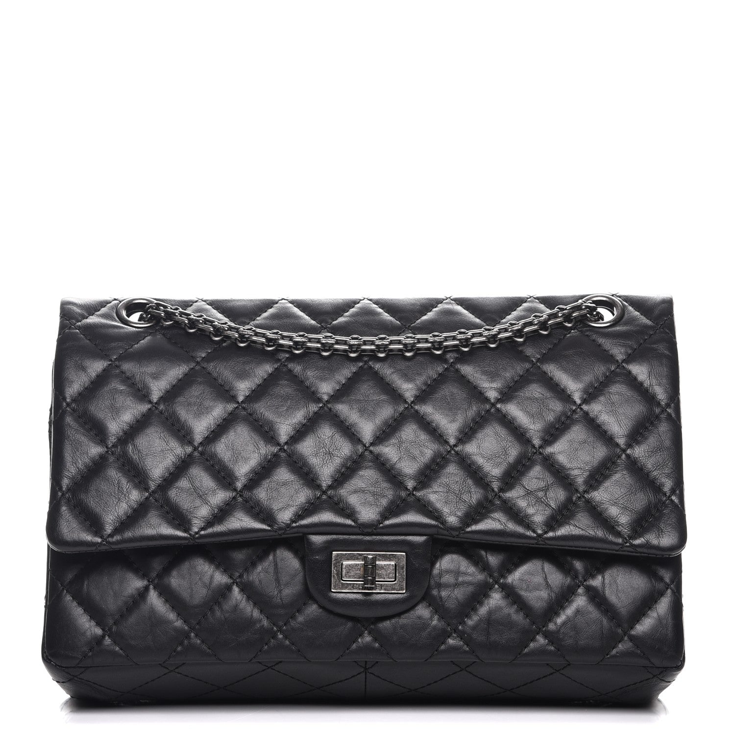 Chanel Aged Calfskin Quilted 2.55 Reissue 226 Flap Black 1 of 9