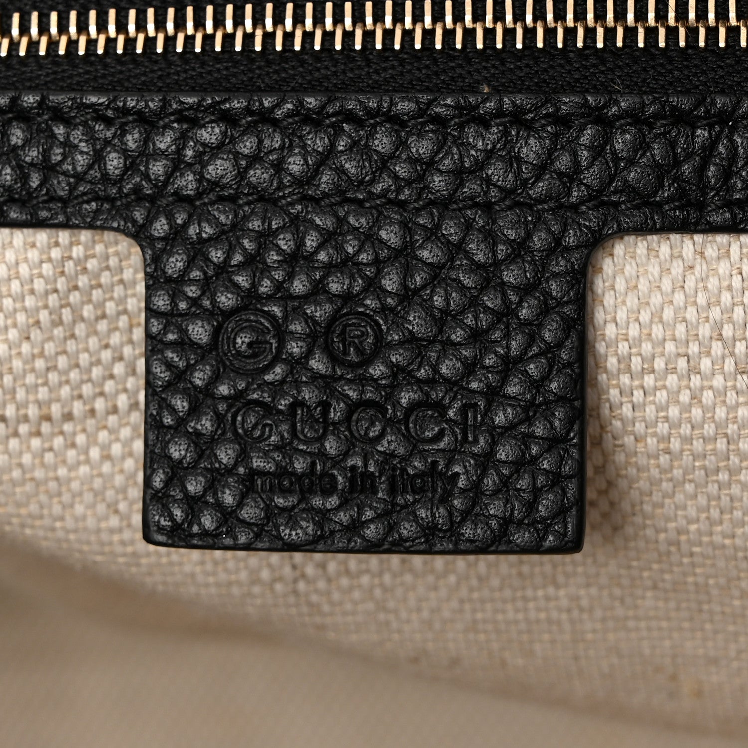 Gucci Pebbled Calfskin Medium Soho Chain Shoulder Bag Black 6 of 11