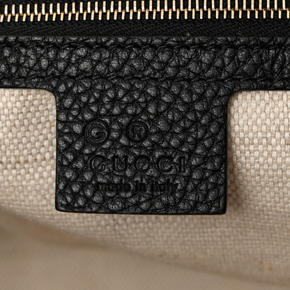 Gucci Pebbled Calfskin Medium Soho Chain Shoulder Bag Black 6 of 11