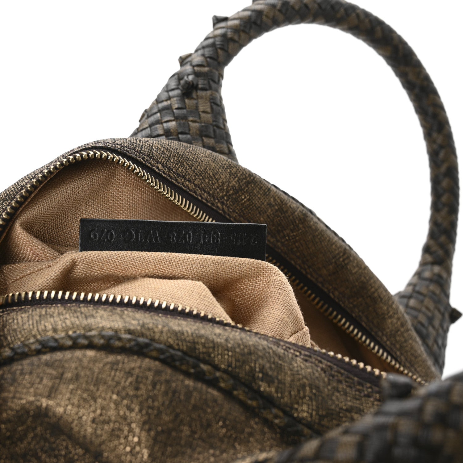 Fendi Zucca Goatskin Spy Bowler Tobacco Bronzo 7 of 10
