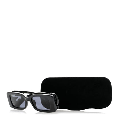 Gucci Acetate Chaise Rectangle Frame Sunglasses GG1325S Black 9 of 9