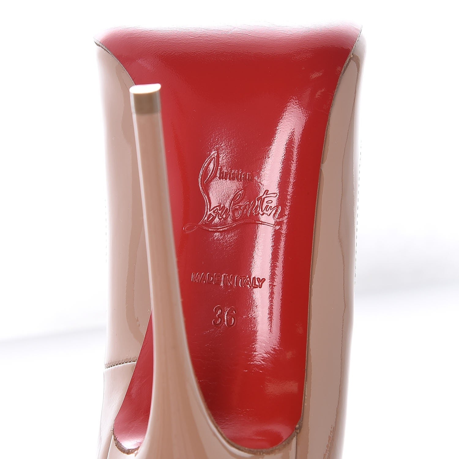 Christian Louboutin Patent So Kate 120 Pumps 36 Nude 7 of 9
