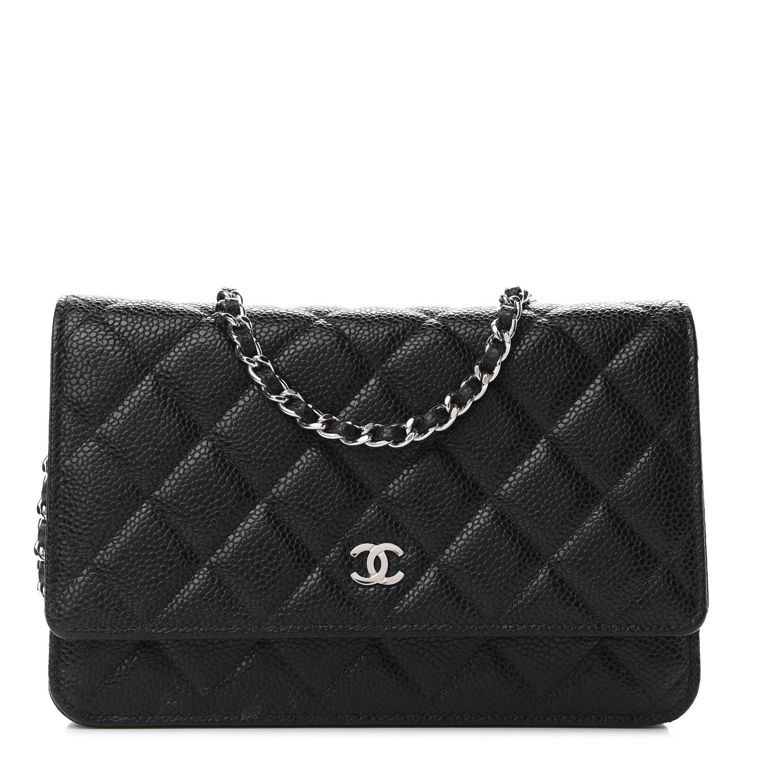 Chanel Caviar Quilted Wallet On Chain WOC Black 1 of 9