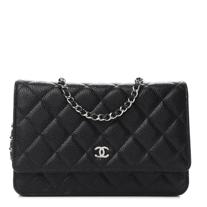 Chanel Caviar Quilted Wallet On Chain WOC Black 1 of 9