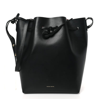 Mansur Gavriel Calfskin Bucket Bag Black Flamma 3 of 12