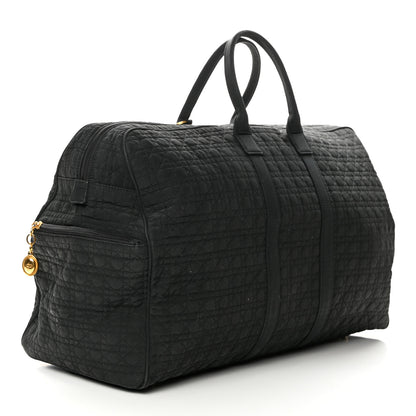 Christian Dior Nylon Cannage Duffle Bag Black 2 of 14