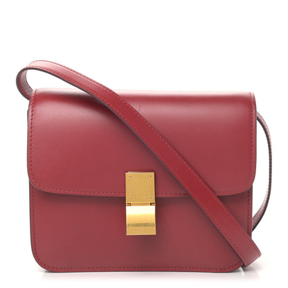 Celine Box Calfskin Teen Classic Box Flap Bag Red 1 of 6