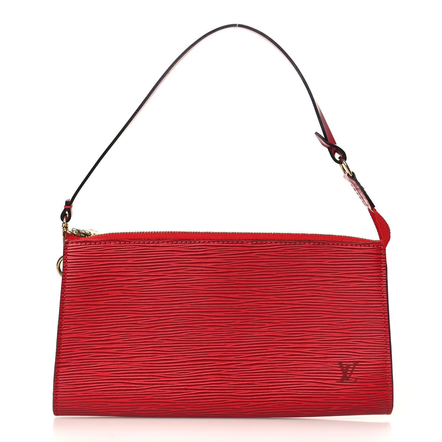 Louis Vuitton Epi Pochette Accessories 24 Castillan Red 1 of 7