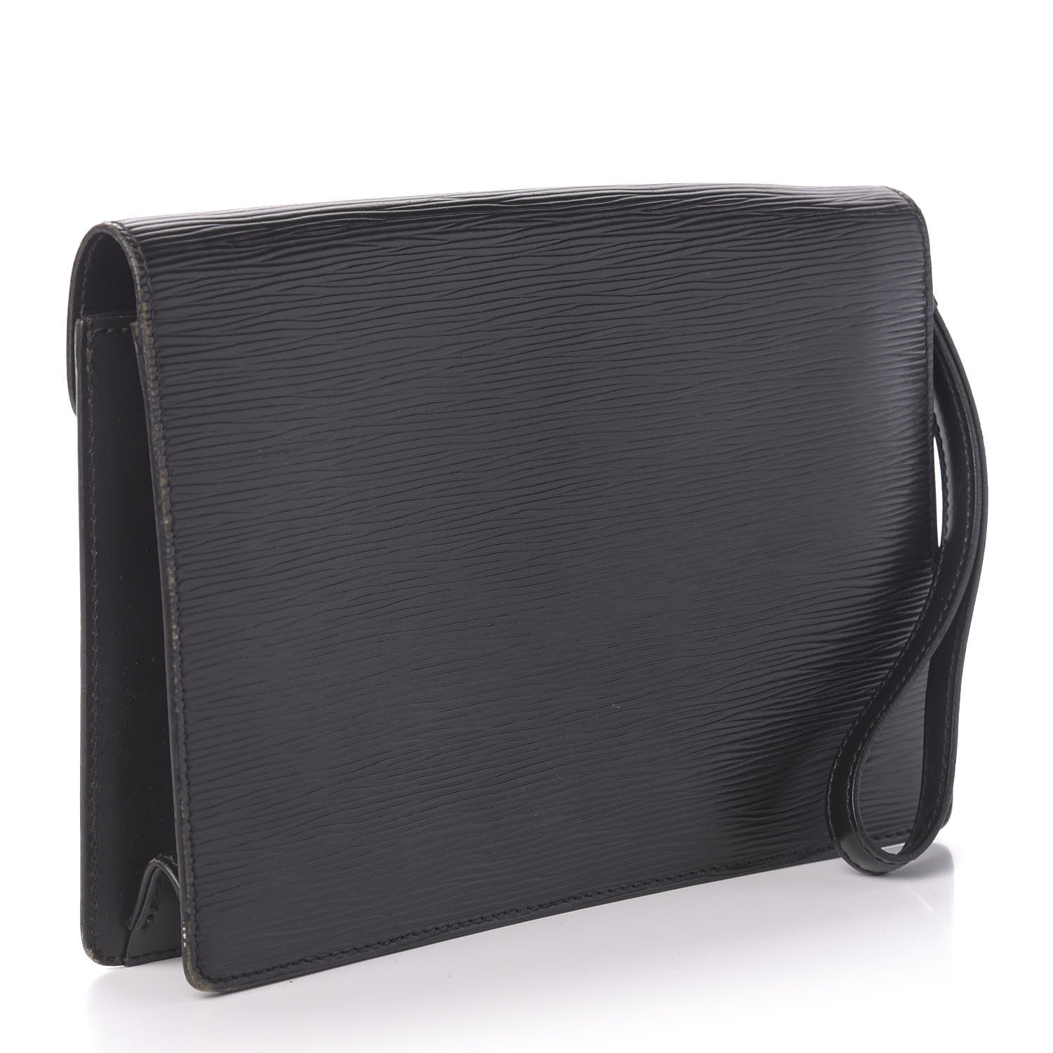 Louis Vuitton Epi Pochette Sellier Dragonne Clutch Black 3 of 11