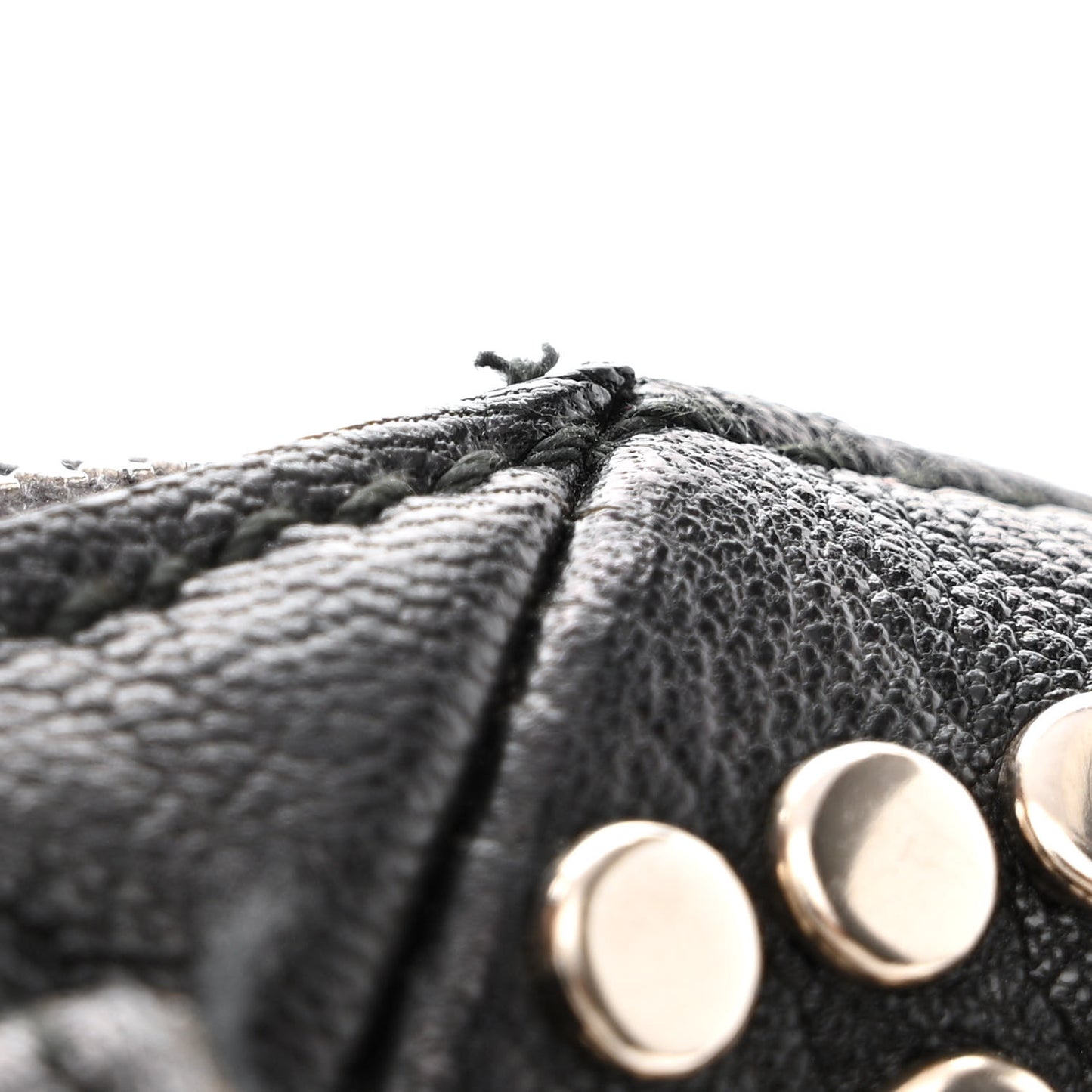 Calfskin Studded Easy Sac Black