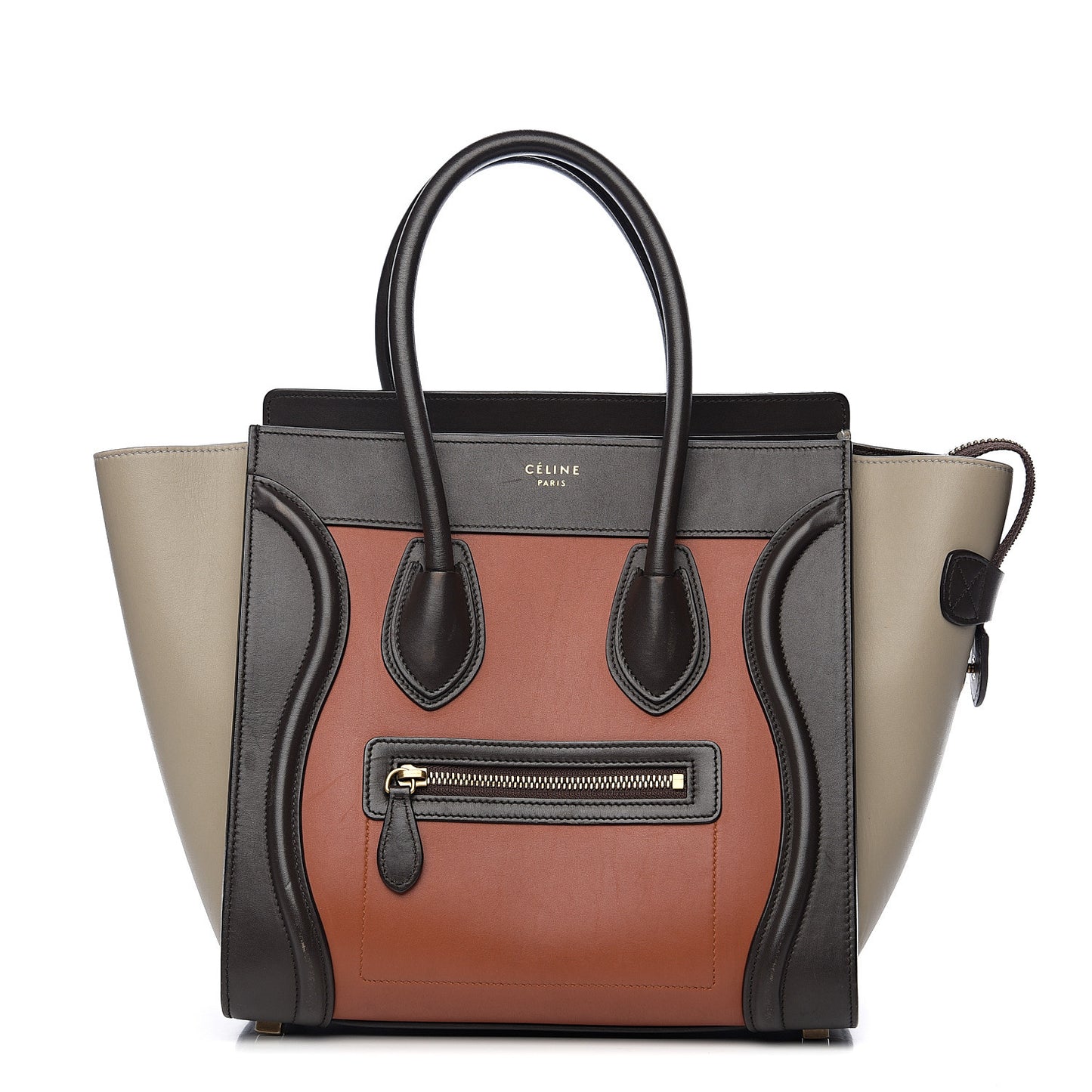 Smooth Calfskin Micro Tri-Color Luggage Multicolor