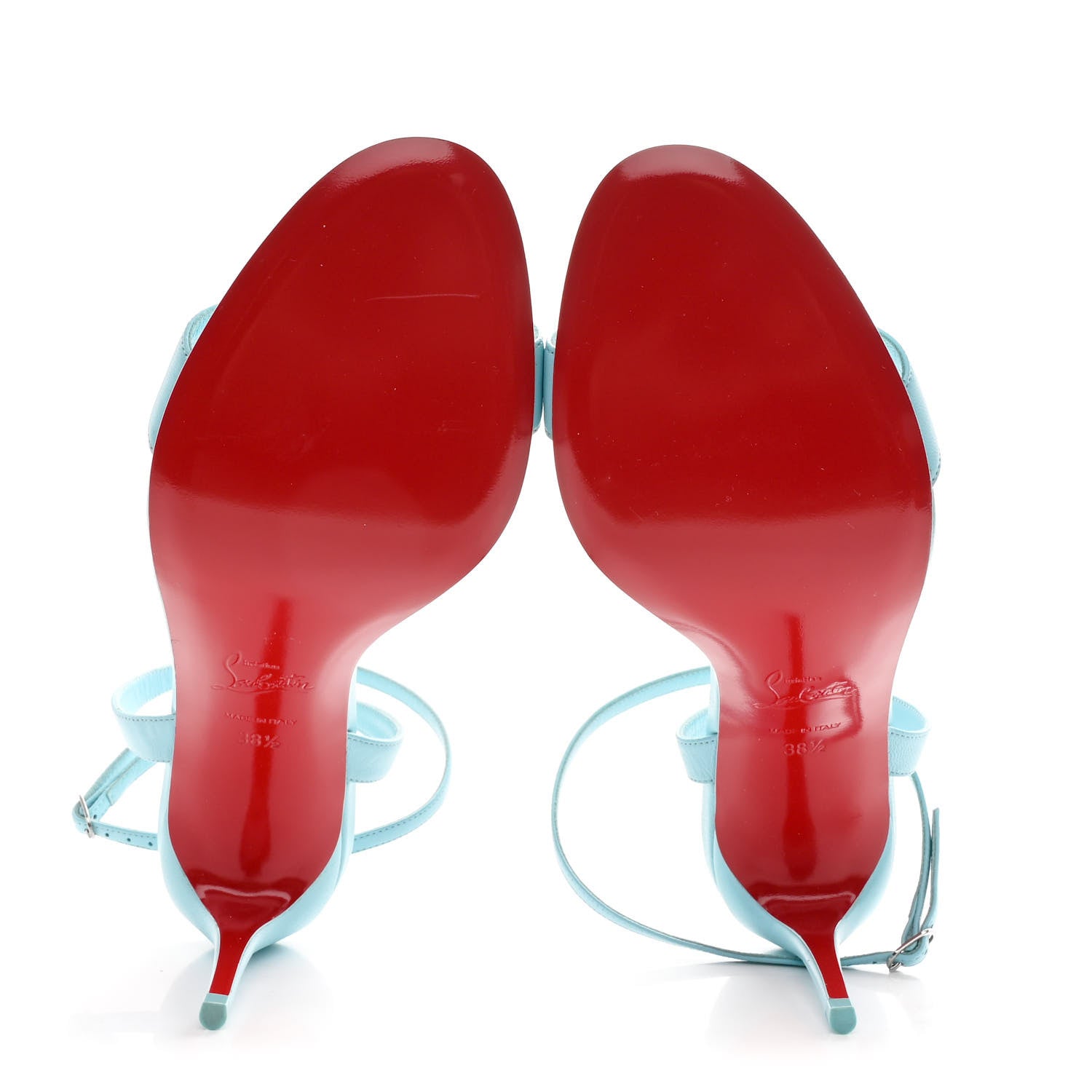 Christian Louboutin Nappa Loubigirl 85 Sandals 38.5 Mineral 13 of 19