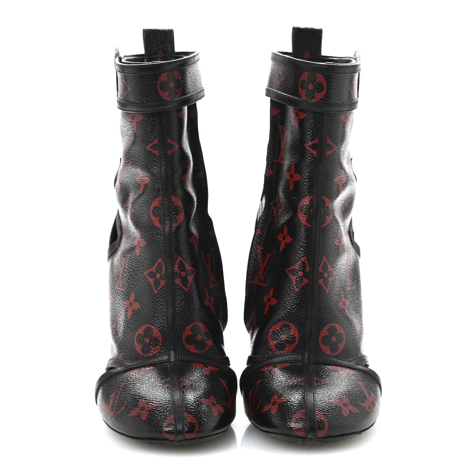 Louis Vuitton Monogram Infrarouge Logomania Ankle Boots 37 Black 3 of 11