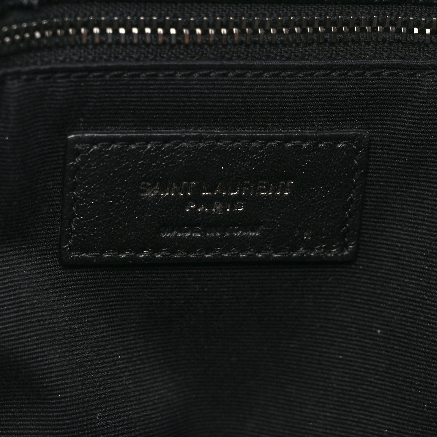 Crinkled Calfskin Matelasse Monogram Medium Niki Chain Satchel Black