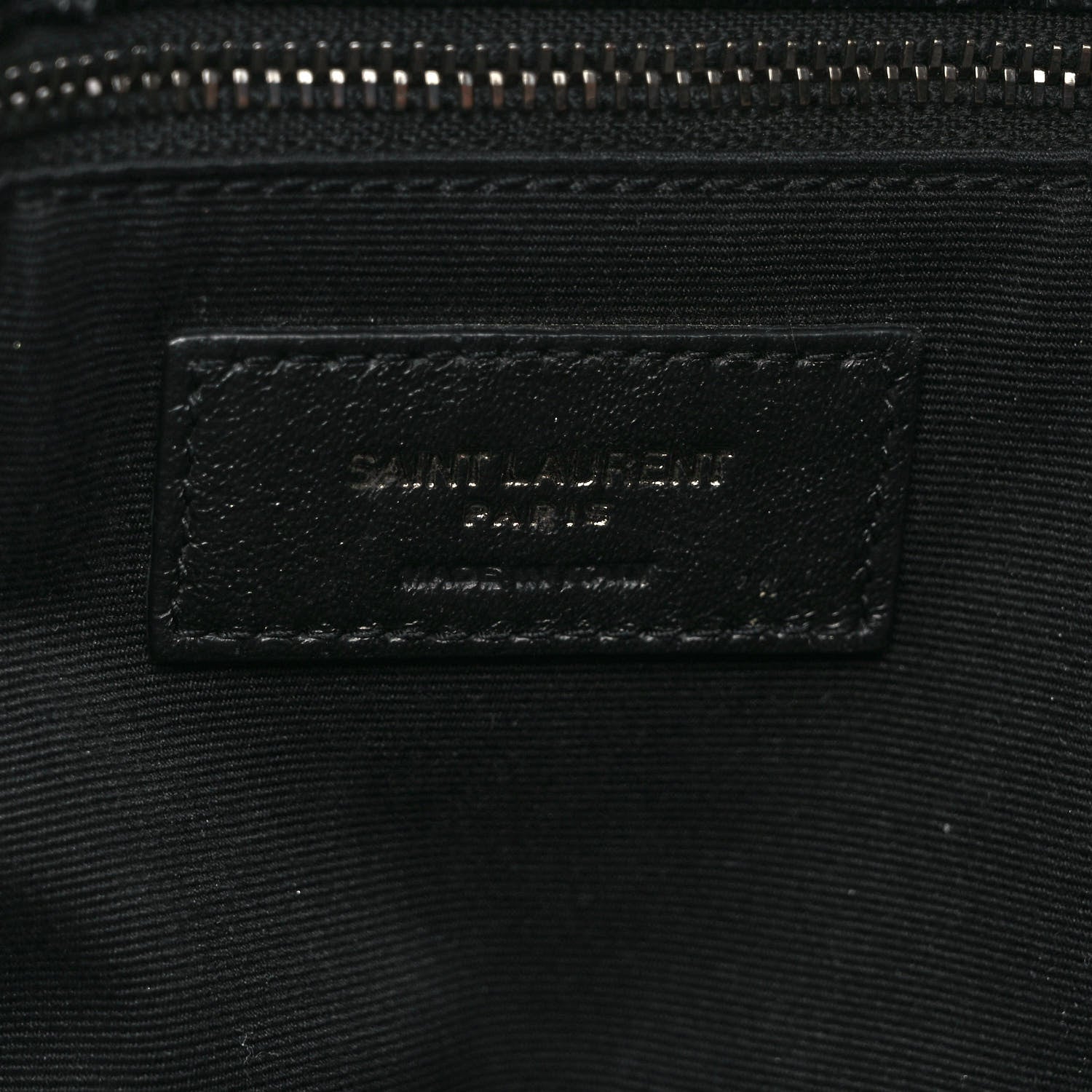 Saint Laurent Crinkled Calfskin Matelasse Monogram Medium Niki Chain Satchel Black 6 of 9
