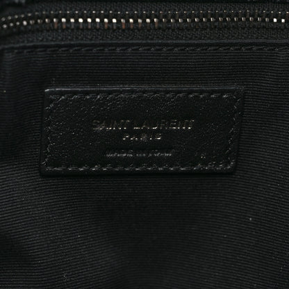 Saint Laurent Crinkled Calfskin Matelasse Monogram Medium Niki Chain Satchel Black 6 of 9