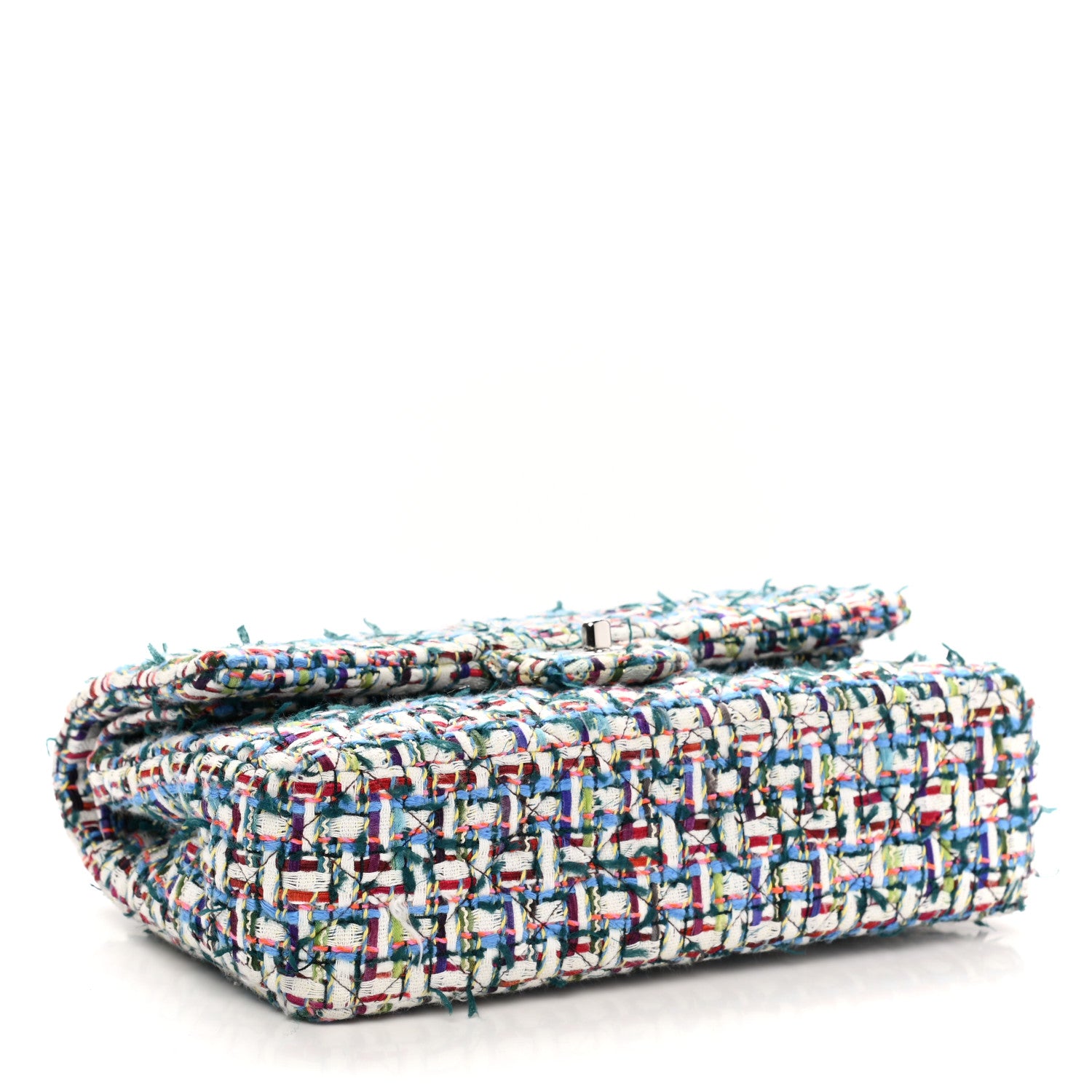Chanel Tweed Quilted Medium Double Flap Multicolor 6 of 19