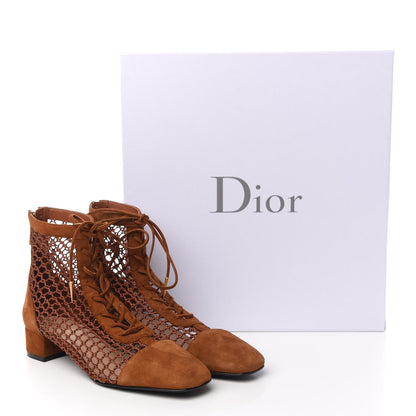 Christian Dior Suede Resille Naughtily-D 30mm Ankle Boots 36 Golden Brown 10 of 10
