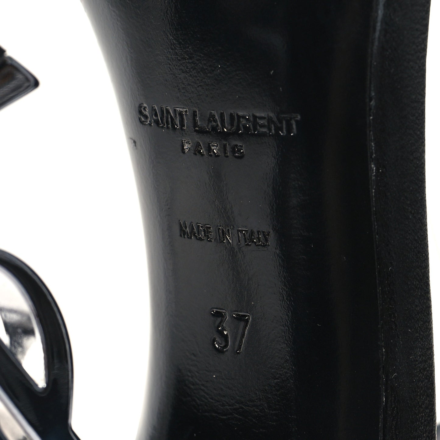 Calfskin Opyum 110 Sandals 37 Black